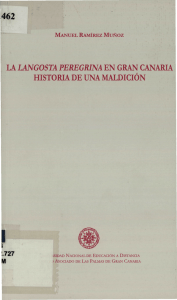 La Langosta Peregrina en Gran Canaria. Historia de una