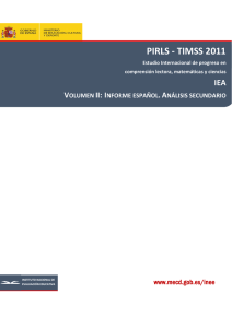 PIRLS - TIMSS 2011. Estudio Internacional de progreso en