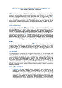 Ranking Iberoamericano de Instituciones de Investigación