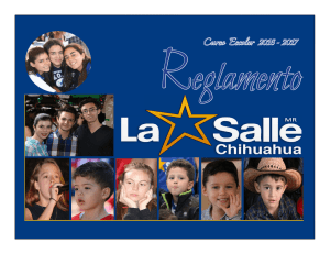 Reglamento del Instituto La Salle 2016