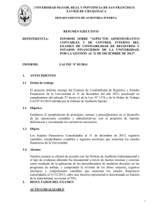 uai inf. nº 03/2014. aspectos administrativos contables y de