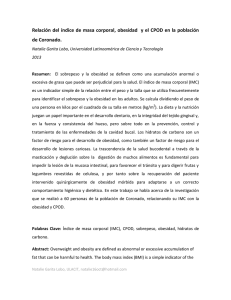 Relación del índice de masa corporal, obesidad y el CPOD