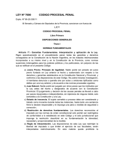 Código Procesal Penal 2011 - Boletín Oficial de la Provincia de Salta