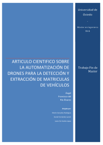 articulo cientifico sobre la automatización de drones para la