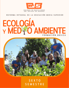 Ecología y Medio Ambiente - Colegio de Bachilleres del Estado de