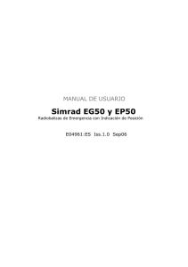 Simrad EG50 y EP50 - Simrad Professional Series