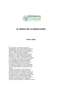 EL BANCO DE LA DESOLACION - Biblioteca Virtual Universal