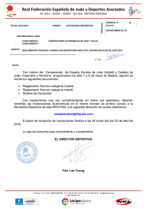 Reglamento - Real Federación Española de Judo y Deportes
