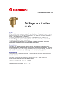 R88 Purgador de aire automático