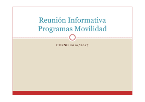 Reunión Informativa Programas Movilidad