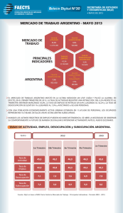 mercado de trabajo argentino - mayo 2013