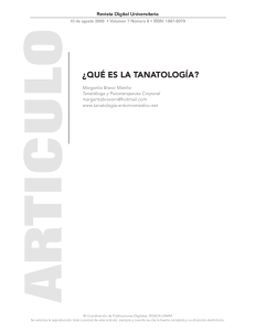 ¿qué es la tanatología? - Revista Digital Universitaria