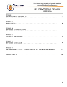 ley de divorcio del estado de guerrero