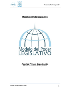 Modelo del Poder Legislativo Apuntes Primera Capacitación