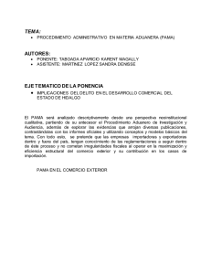 Procedimiento Administrativo en Materia Aduanera (PAMA)