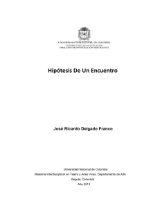 Hipótesis De Un Encuentro - Universidad Nacional de Colombia