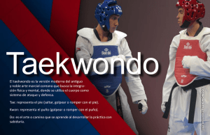 El taekwondo es la versión moderna del antiguo y noble arte