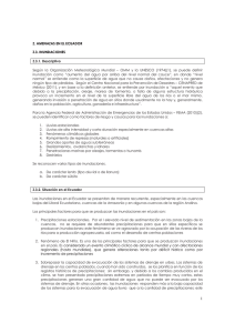 Z. AMENAZAS EN EL ECUADOR Z.3. INUNDACIONES Z.3.1