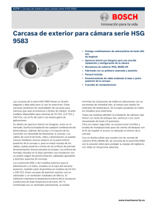 Carcasa de exterior para cámara serie HSG 9583