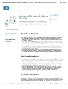 Interruptores Diferenciales Residuales DRs RDW - MIT