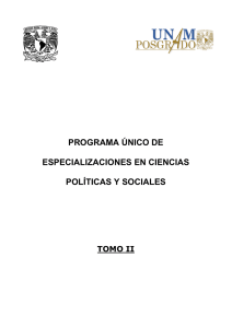 programa único de especializaciones en ciencias políticas