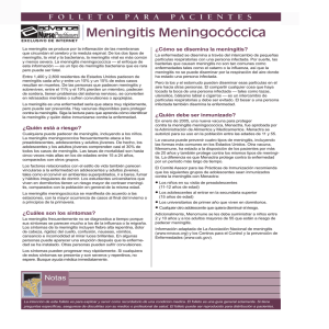 Meningitis Meningocóccica