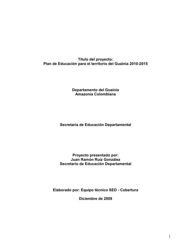 T tulo Del Proyecto 
