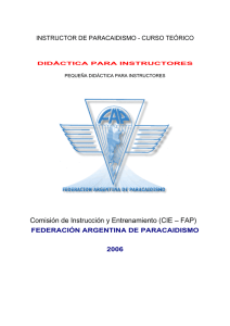 Instrucción - Federacion Argentina de Paracaidismo