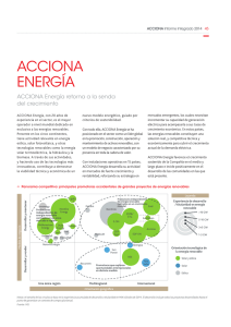 ACCIONA Energía - Memoria Anual 2014