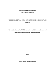 UNIVERSIDAD DE COSTA RICA FACULTAD DE DERECHO TESIS