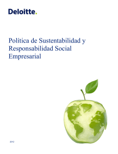Política de Sustentabilidad y Responsabilidad Social