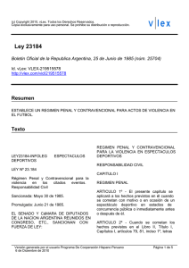 Ley N° 23184