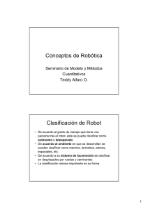 Conceptos de Robótica Clasificación de Robot
