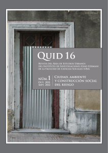 Revista del Area de Estudios Urbanos. Instituto - First