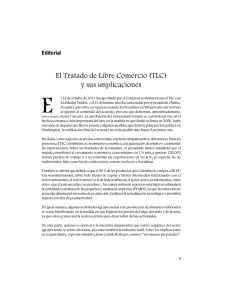 El Tratado de Libre Comercio (TLC) y sus