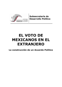 el voto de mexicanos en el extranjero