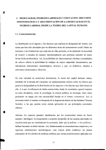 &bull; La distribuci&oacute;n en el ingreso y los factores que explican la
