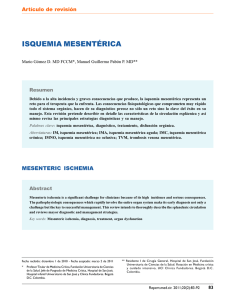 isquemia mesentérica - Fundación Universitaria de Ciencias de la