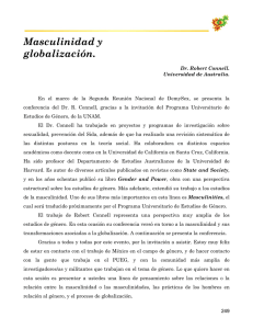 Masculinidad y globalización.