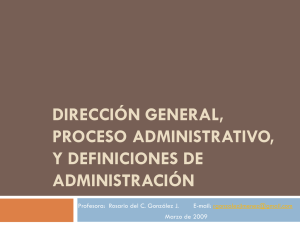 el proceso administrativo