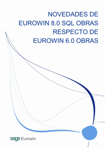 NOVEDADES DE EUROWIN 8.0 SQL OBRAS RESPECTO DE