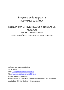 Programa Economia Española 2008-2009