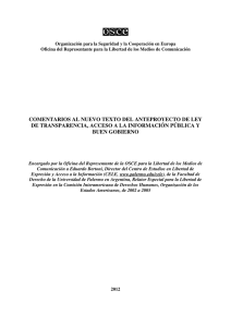 comentarios al nuevo texto del anteproyecto de ley de transparencia