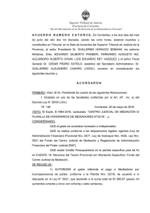 Superior Tribunal de Justicia Provincia de Corrientes