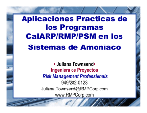 Aplicaciones Practicas de los Programas CalARP/RMP/PSM