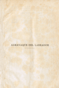 Page 1 ALMANAQUE DEL LABRADOR Page 2 W ALMANAQUE