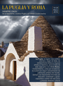 La Puglia y Roma Semana Santa 2016 folleto para descargar
