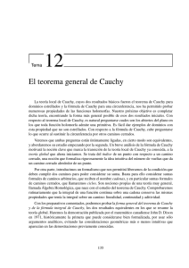 El teorema general de Cauchy