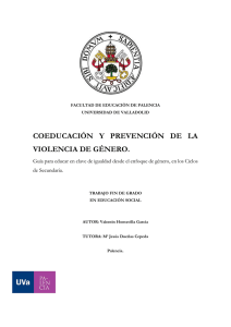 coeducación y prevención de la violencia de género.