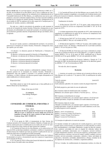 Resolución del director general de Comercio de 21 de